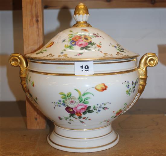 Paris 2 handled tureen & cover